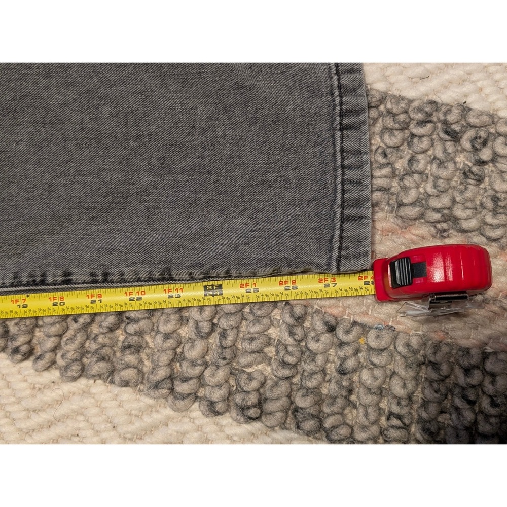 Gap Womens Denim Long Sleeve Tie Waist Jumpsuit Gray Puff Shoulder Size 6 - Picture 11 of 13